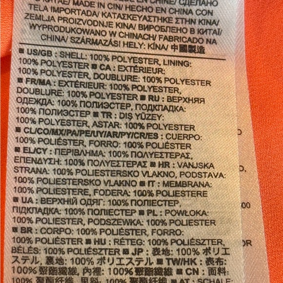 Banana Republic Sleeveless Layered Shift Dress Size 10 | Bright Orange - Picture 14 of 15